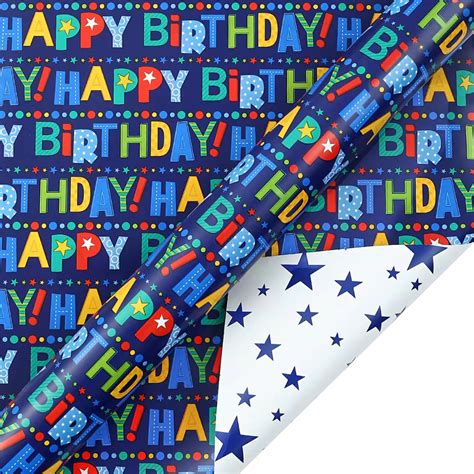 birthday wrapping paper for boy